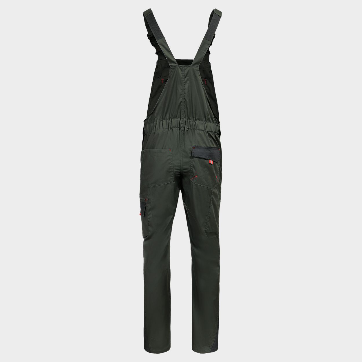 Работен полугащеризон PRISMA LIGHT STRETCH OLIVE/BLACK - 2