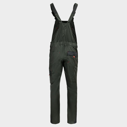 Работен полугащеризон PRISMA LIGHT STRETCH OLIVE/BLACK - 2