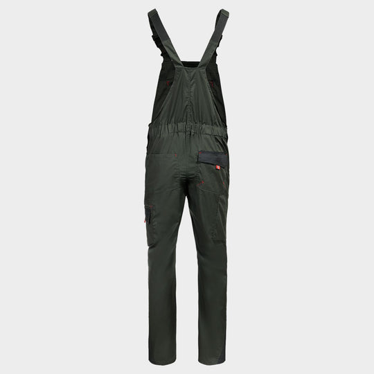 Work bib pants PRISMA LIGHT STRETCH OLIVE/BLACK - 2