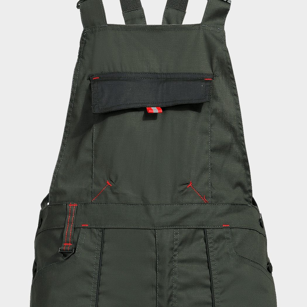 Работен полугащеризон PRISMA LIGHT STRETCH OLIVE/BLACK - 3