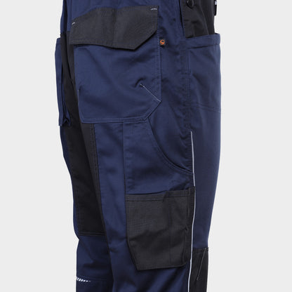 Работен полугащеризон PRISMA SPANDEX NAVY BLUE/BLACK - 3