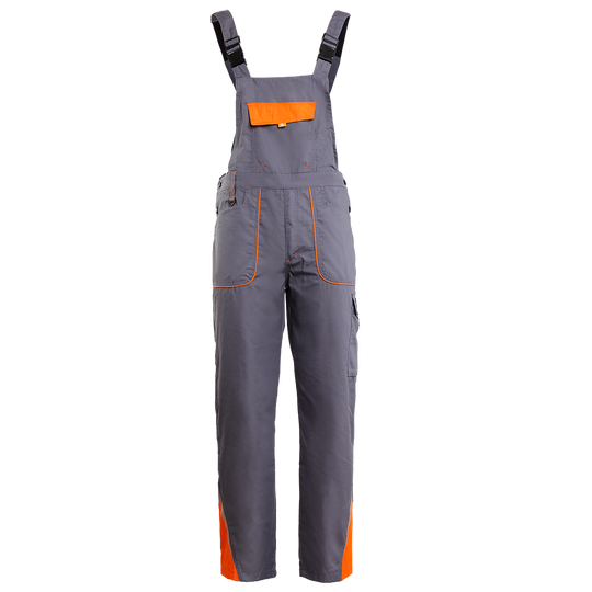 Work bib pants PRISMA SUMMER GREY/ORANGE - 1