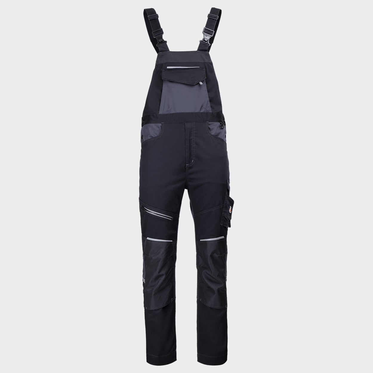 Salopetă de lucru REVOLT 4STRETCH NEGRU/GRI ÎNCHIS/GRI - 1