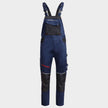 Salopetă de lucru REVOLT 4STRETCH DARK BLUE/BLACK/RED - 1