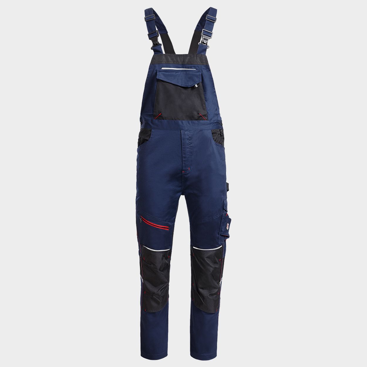 Salopetă de lucru REVOLT 4STRETCH DARK BLUE/BLACK/RED - 1