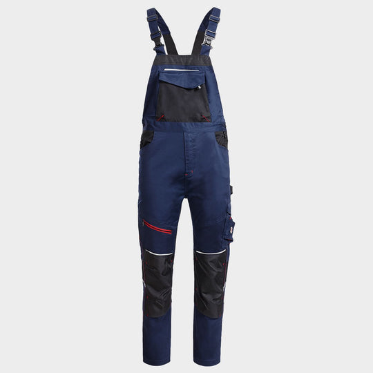 Работен полугащеризон REVOLT 4STRETCH NAVY/BLACK/RED - 1