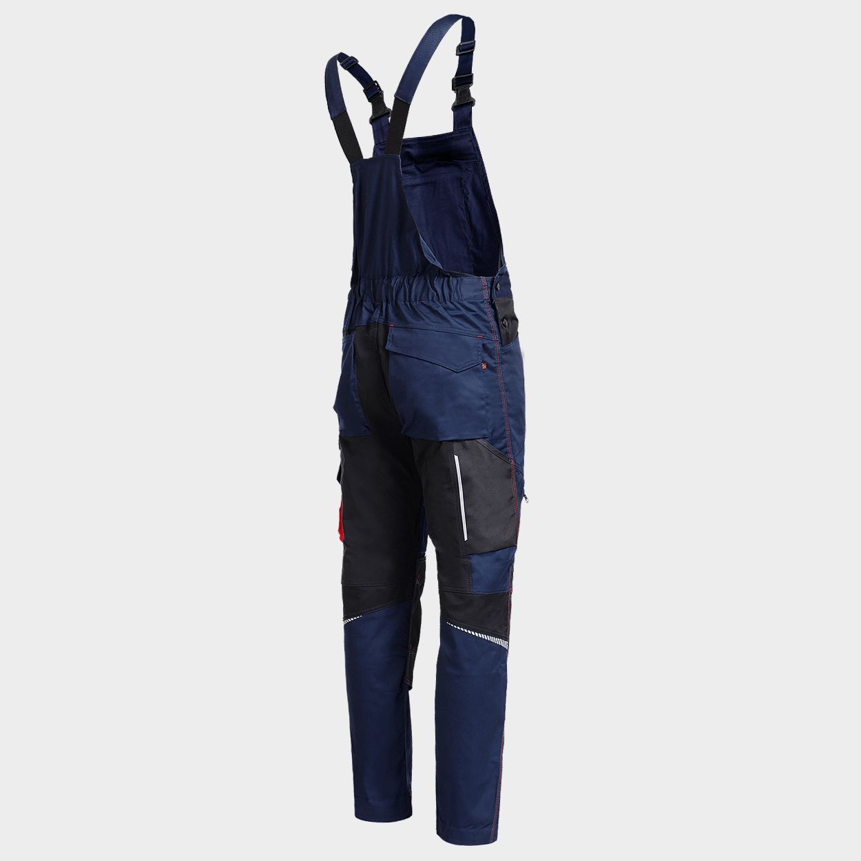 Salopetă de lucru REVOLT 4STRETCH DARK BLUE/BLACK/RED - 4
