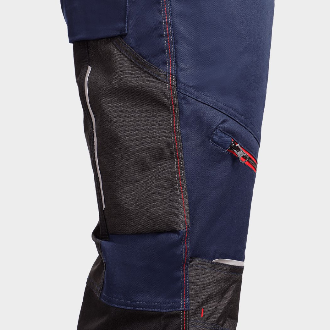 Salopetă de lucru REVOLT 4STRETCH DARK BLUE/BLACK/RED - 6