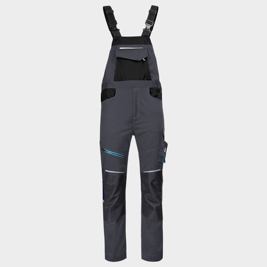 Работен полугащеризон REVOLT 4STRETCH GREY/BLACK/PETROL - 1