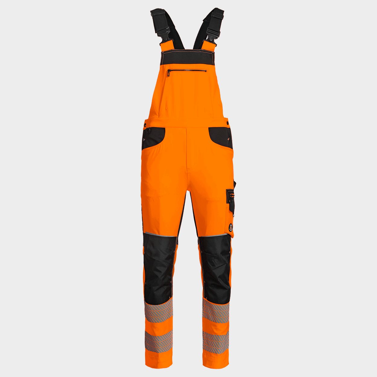 Работен полугащеризон REVOLT HV 4STRETCH ORANGE - 1