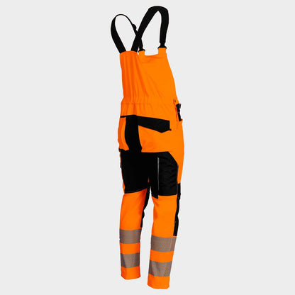 Работен полугащеризон REVOLT HV 4STRETCH ORANGE - 4
