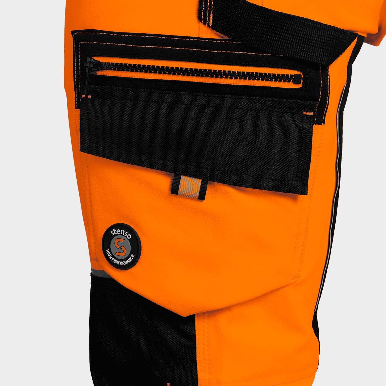 Работен полугащеризон REVOLT HV 4STRETCH ORANGE - 5