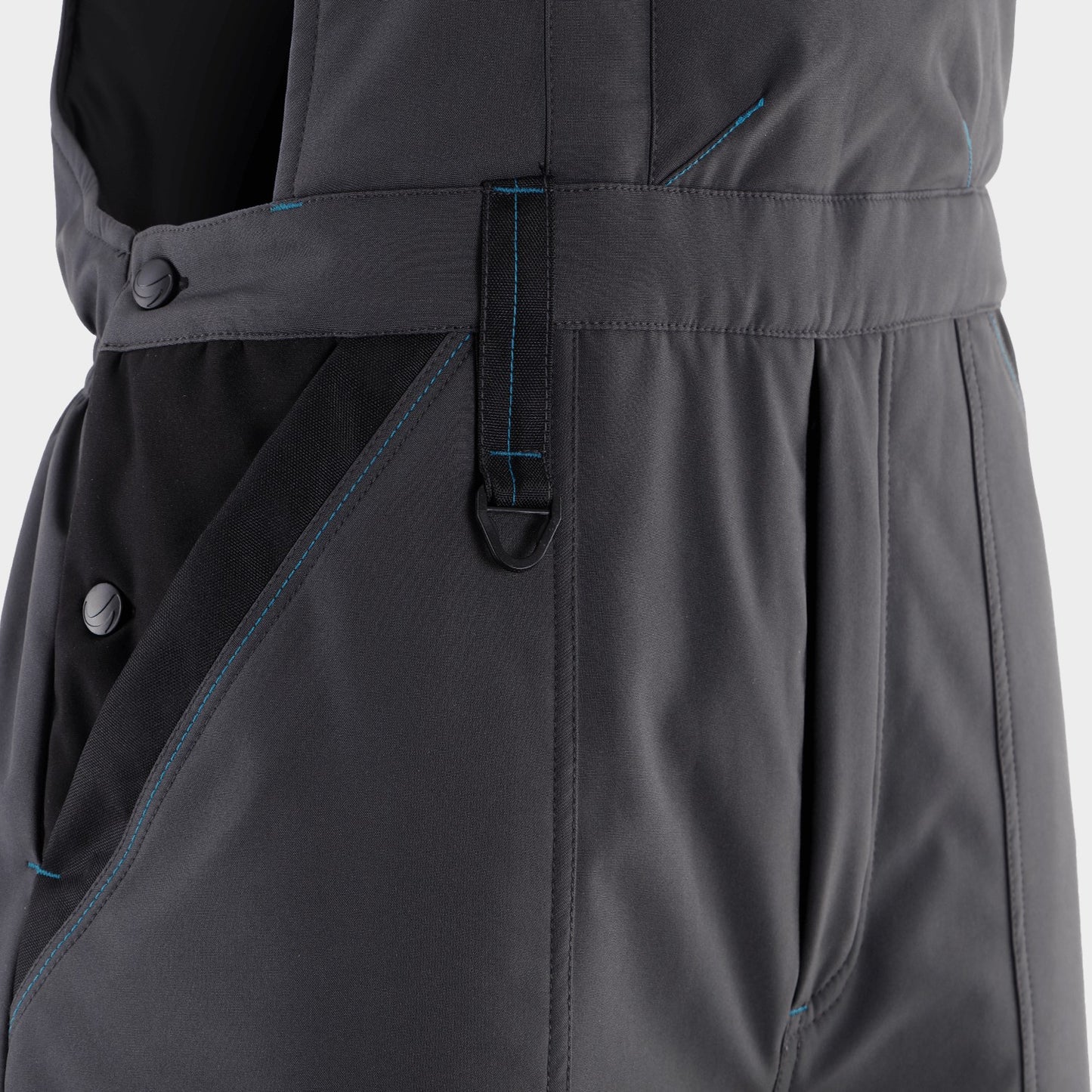 Work bib pants REVOLT SOFTSHELL WINTER GREY/BLACK - 5
