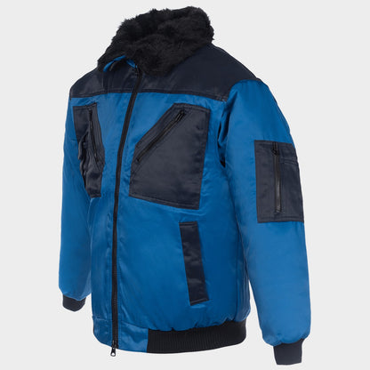 Μπουφάν εργασίας BN CONTRAST PILOT NAVY/ROYAL BLUE - 4