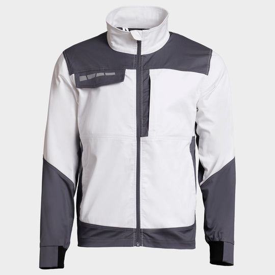 Work jacket EOS STRETCH WHITE/DARK GREY - 1