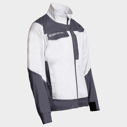 Work jacket EOS STRETCH WHITE/DARK GREY - 4