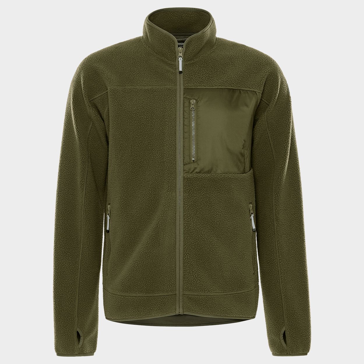 Work jacket FRISTADS ARGON MICRO PILE FLEECE LIGHT GREEN - 1