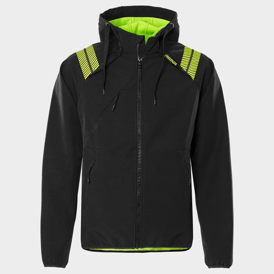 Работно яке FRISTADS HOODED SOFTSHELL 4-STRETCH BLACK - 1