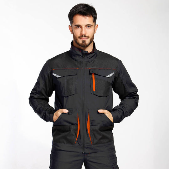 Работно яке KASTOR STRETCH GREY/ORANGE - 2