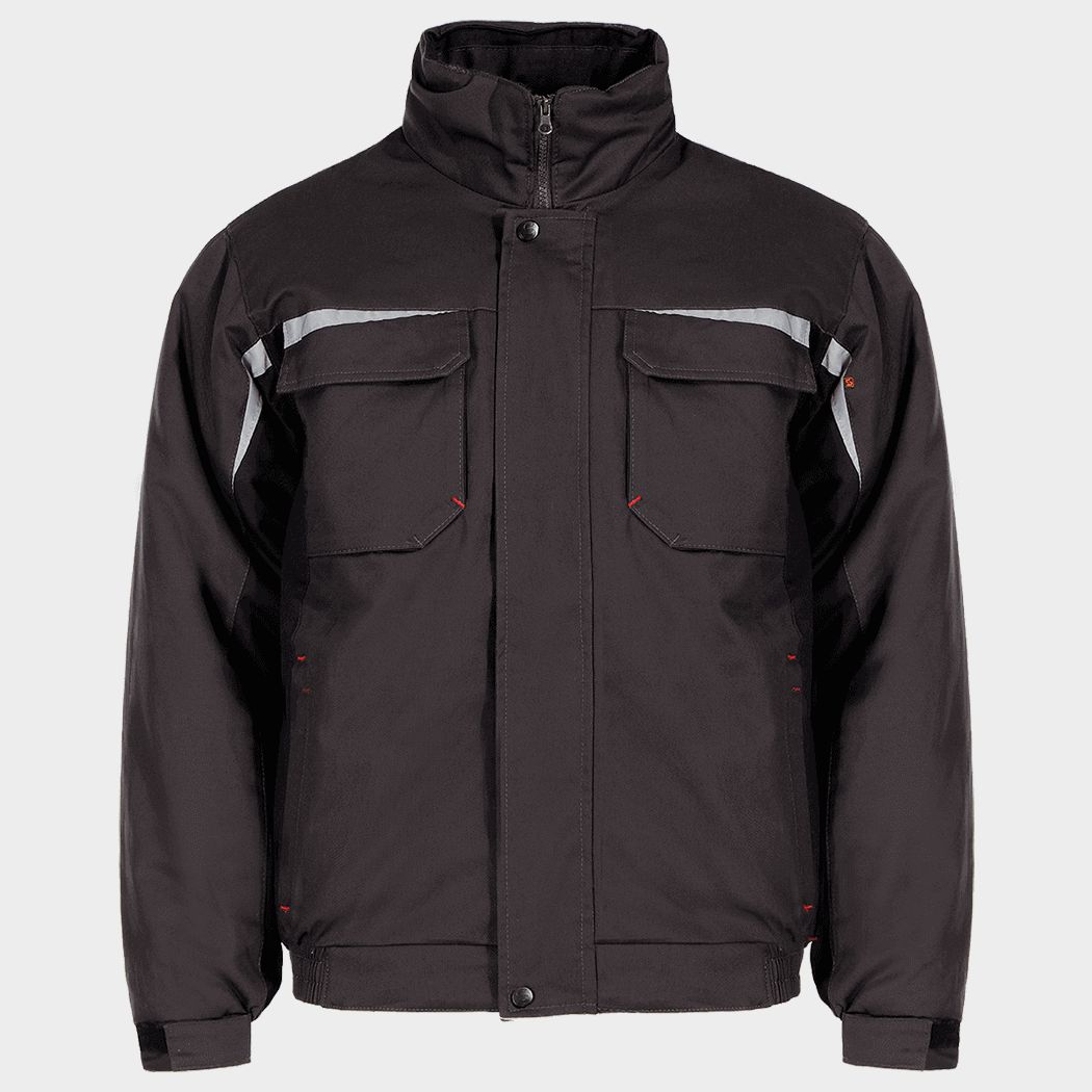 Работно яке KASTOR WINTER GREY COTTON GREY/BLACK - 1