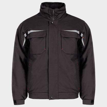 Работно яке KASTOR WINTER GREY COTTON GREY/BLACK - 1