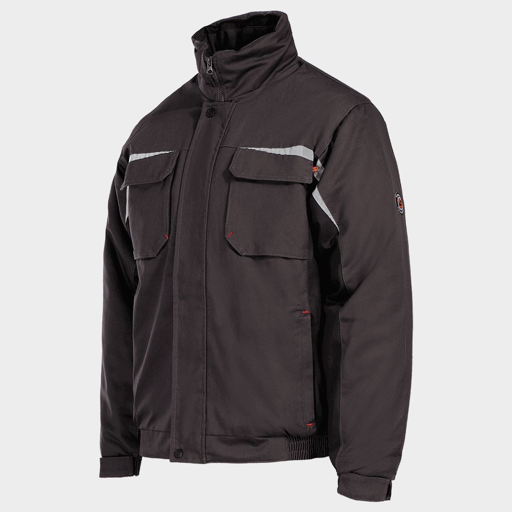 Работно яке KASTOR WINTER GREY COTTON GREY/BLACK - 3