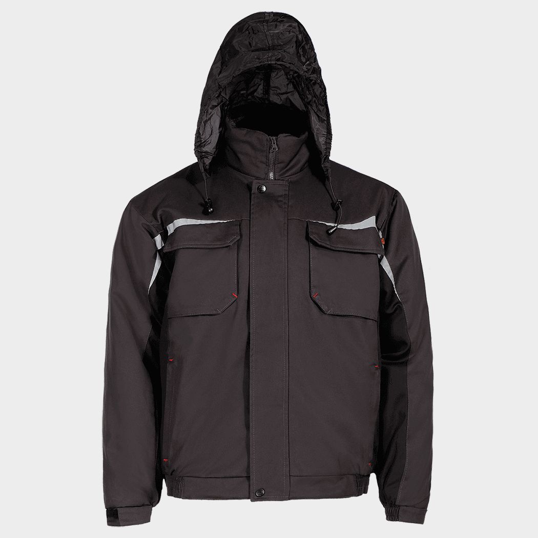 Работно яке KASTOR WINTER GREY COTTON GREY/BLACK - 6