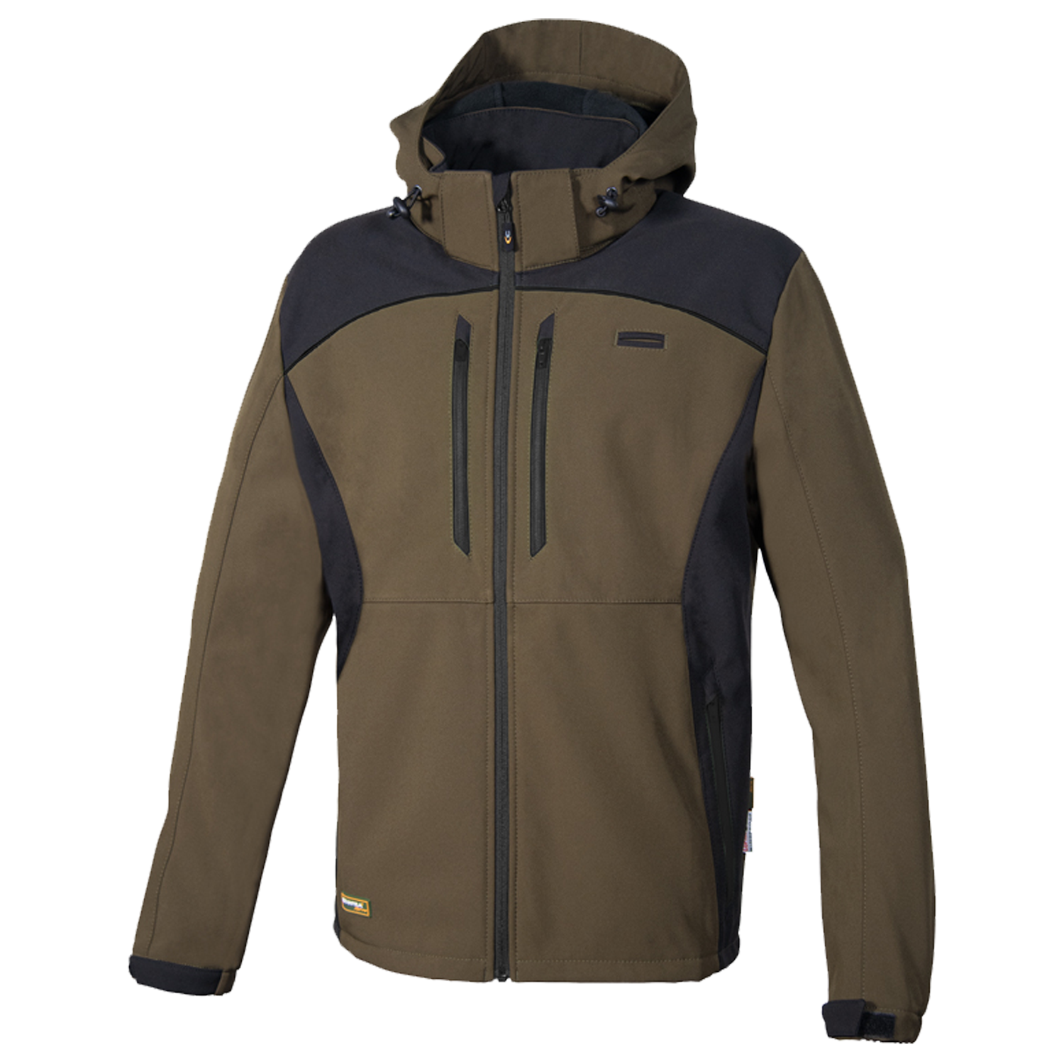 Work jacket KLARBO SOFTSHELL WINTER BROWN/BLACK