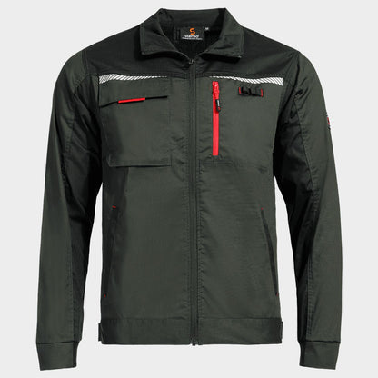Work jacket PRISMA LIGHT STRETCH OLIVE/BLACK - 1