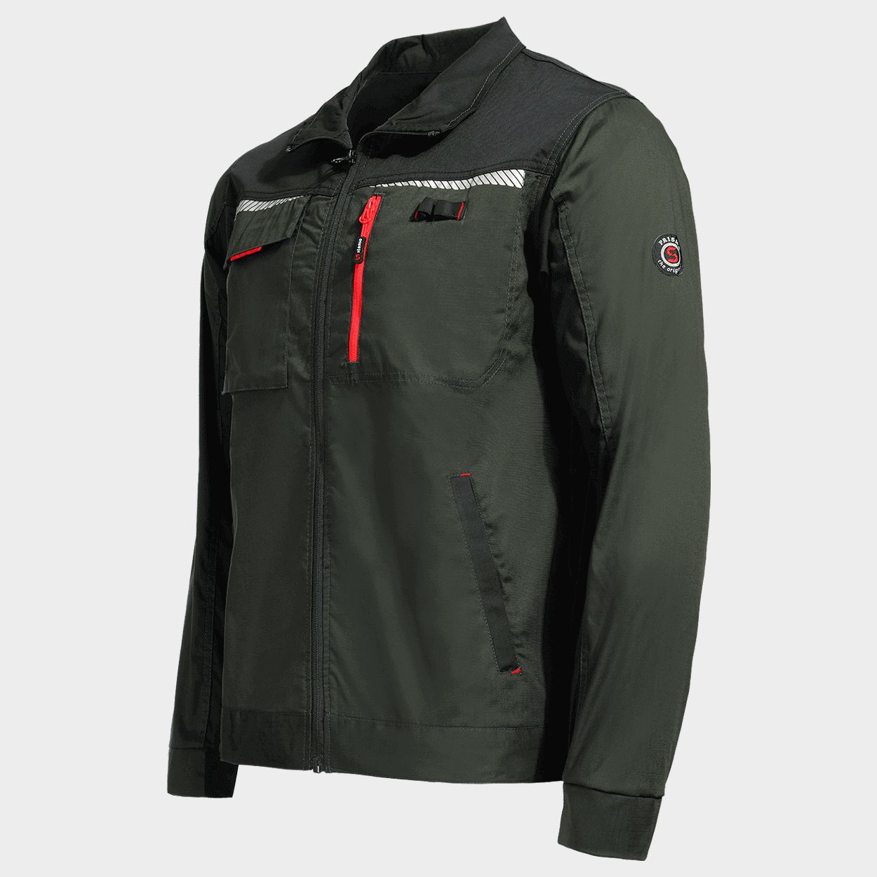 Work jacket PRISMA LIGHT STRETCH OLIVE/BLACK - 3