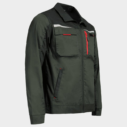 Work jacket PRISMA LIGHT STRETCH OLIVE/BLACK - 4
