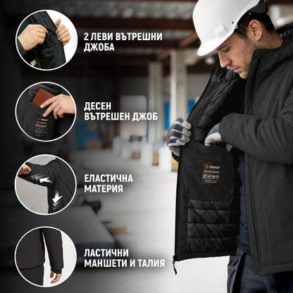 Jachetă de lucru REEF PAD SOFTSHELL BLACK - 3