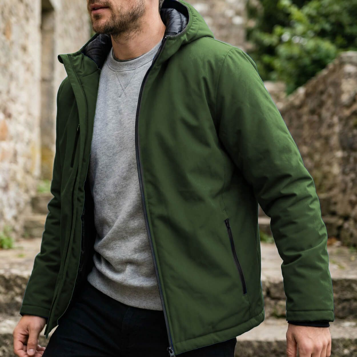 Jachetă de lucru REEF PAD SOFTSHELL MILITARY GREEN - 2
