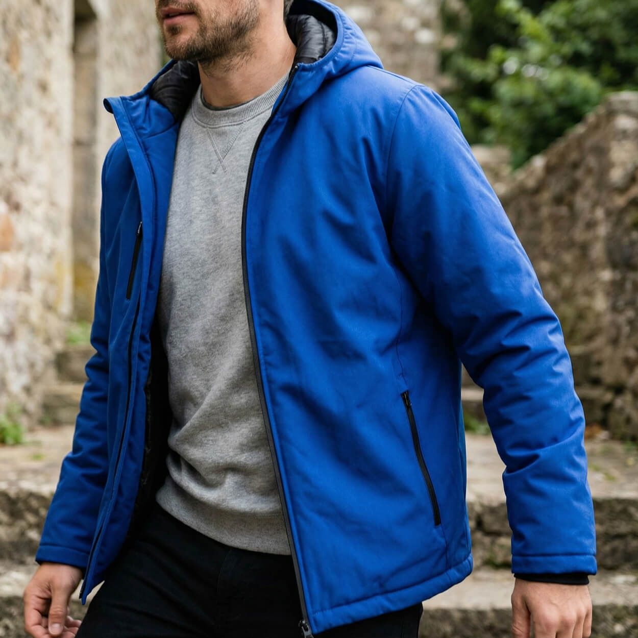 Work jacket REEF PAD SOFTSHELL ROYAL BLUE - 2