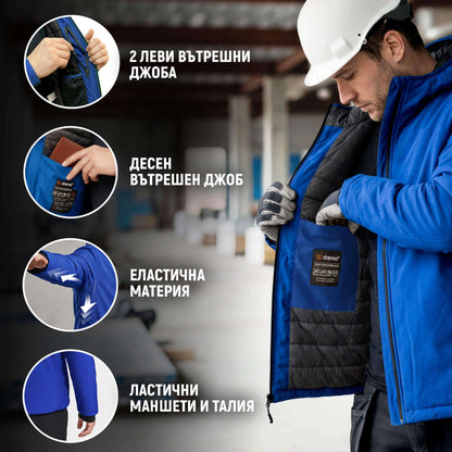 Work jacket REEF PAD SOFTSHELL ROYAL BLUE - 3