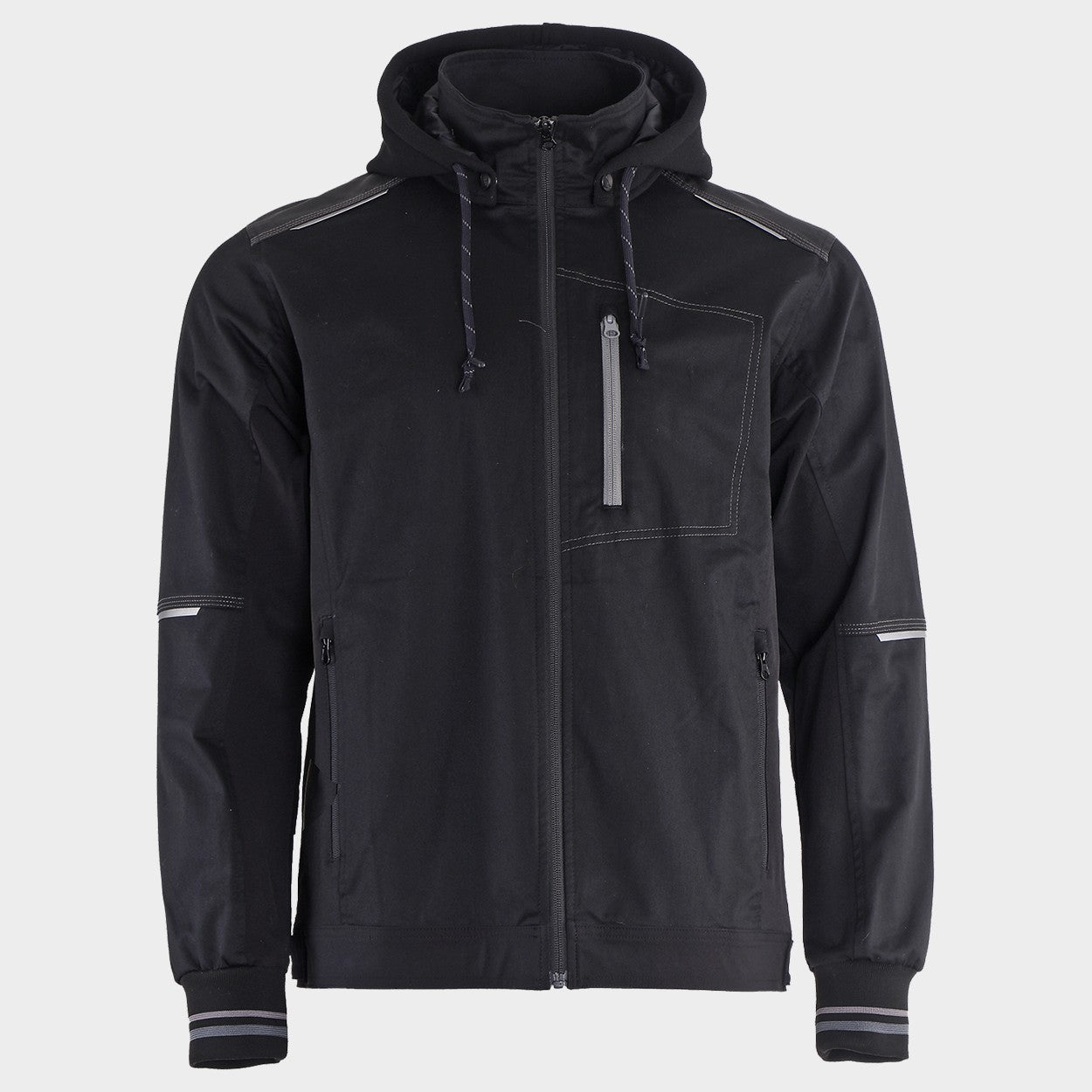 Work jacket REVOLT 4STRETCH BLACK/BLACK/GREY - 1