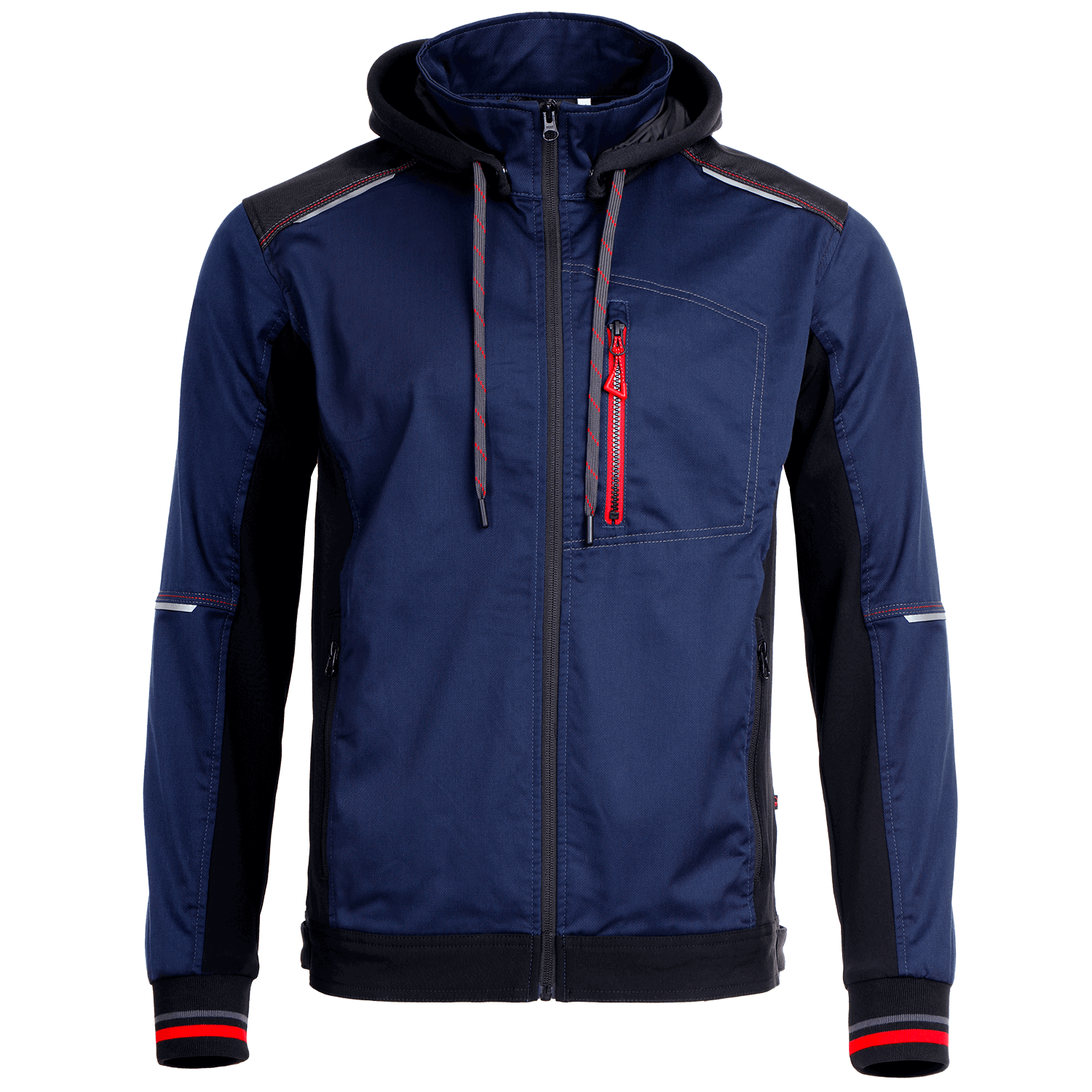 Work jacket REVOLT 4STRETCH NAVY BLUE/BLACK/RED - 1