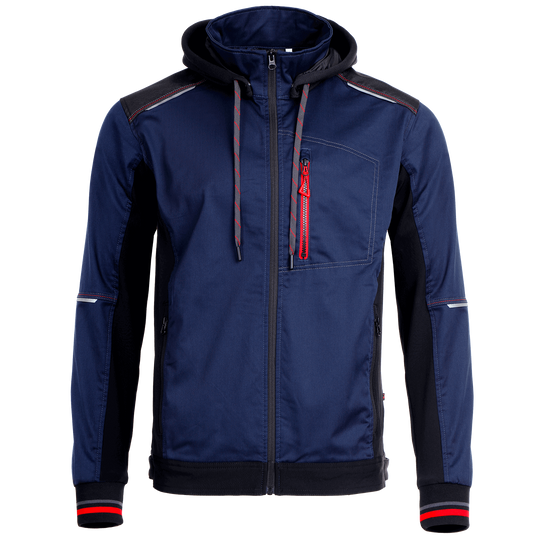 Работно яке REVOLT 4STRETCH NAVY BLUE/BLACK/RED - Showcase - 1