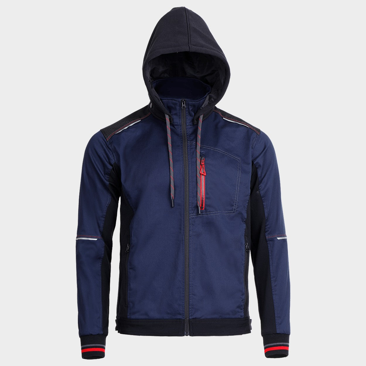 Work jacket REVOLT 4STRETCH NAVY BLUE/BLACK/RED - 6