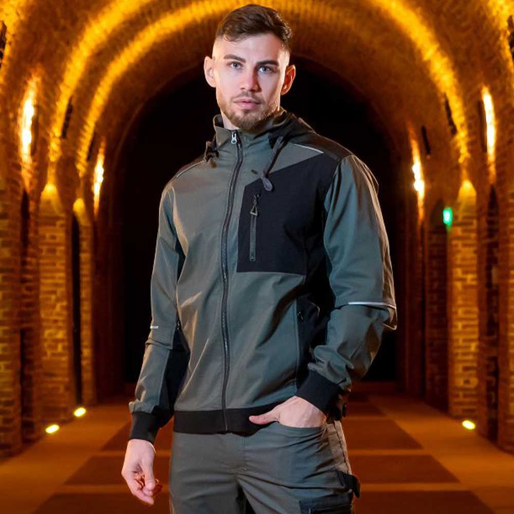 Work jacket REVOLT LIGHT STRETCH GREEN - 2