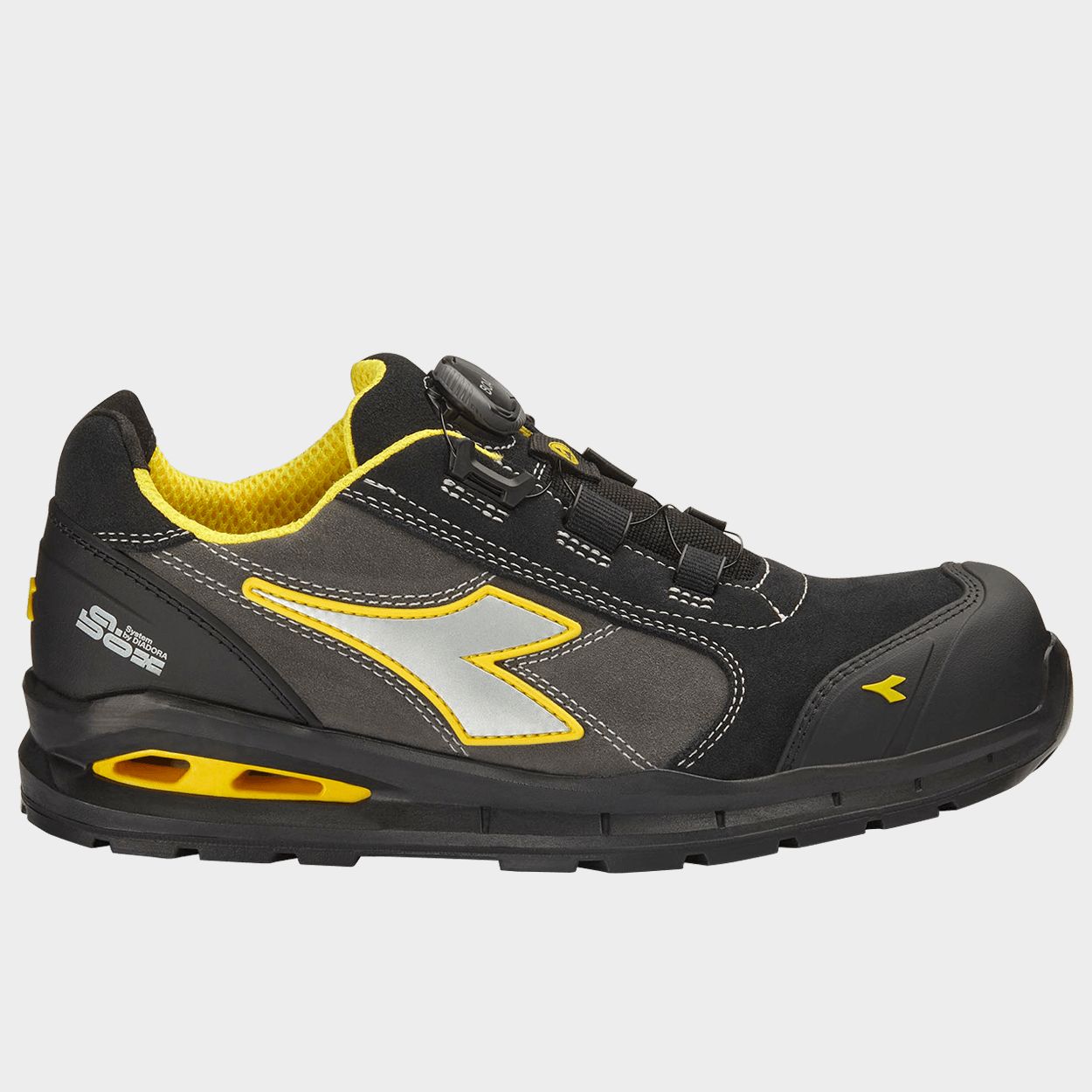 Work shoes DIADORA RUN A.BOX MSTR BOA LOW S3S FO SR SC ESD BLACK/GREY - 1