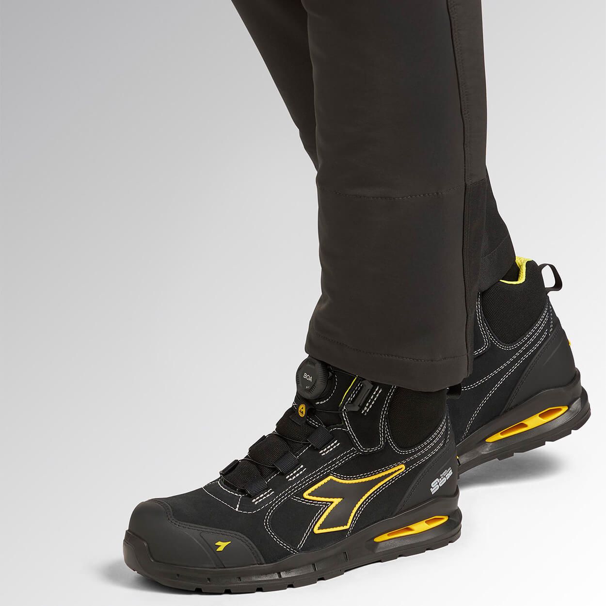 Work shoes DIADORA RUN A.BOX MSTR BOA MID S3S FO SR SC ESD BLACK - 2