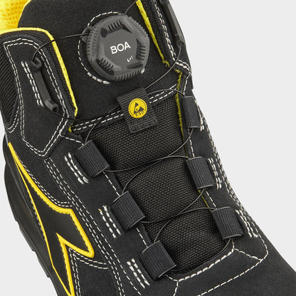 Work shoes DIADORA RUN A.BOX MSTR BOA MID S3S FO SR SC ESD BLACK - 3