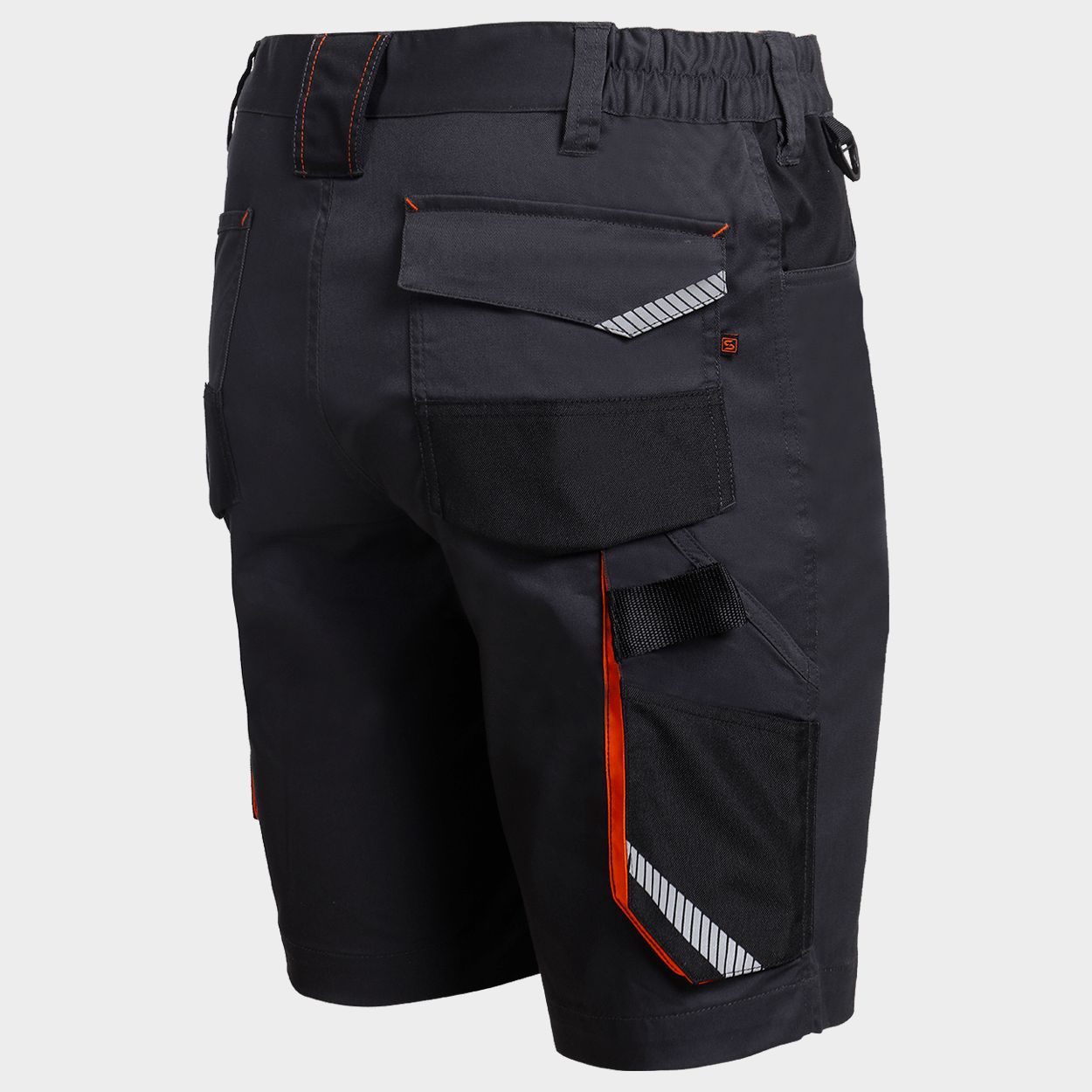 Работен къс панталон Kastor Stretch GREY/ORANGE - 3