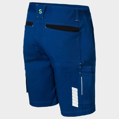 Работен къс панталон MELBOURNE STRETCH SPECIAL ROYAL BLUE/BLACK - 6