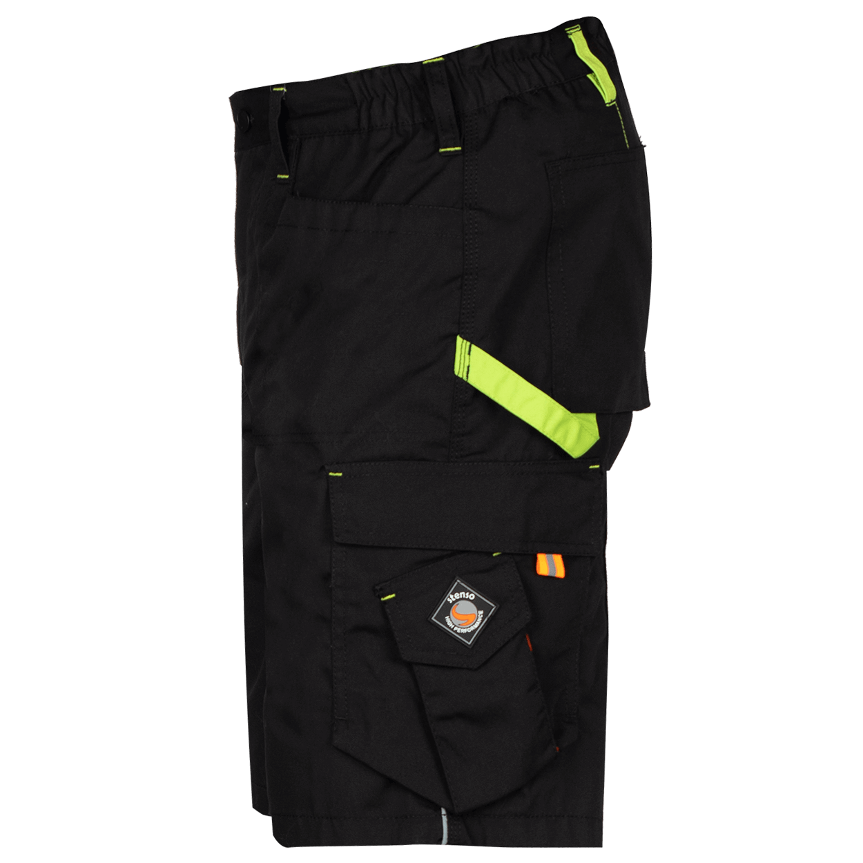 Работен къс панталон PRISMA BLACK - 3