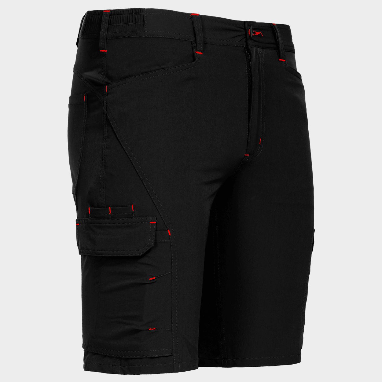 Pantaloni scurți de lucru VIGOR NEGRU/ROȘU - 4