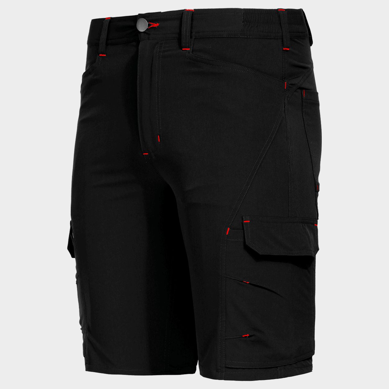 Pantaloni scurți de lucru VIGOR NEGRU/ROȘU - 5