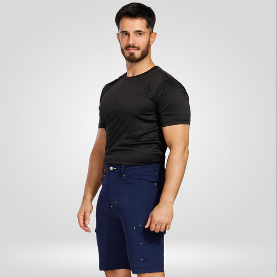 Работен къс панталон VIGOR DARK BLUE/GREEN - 2