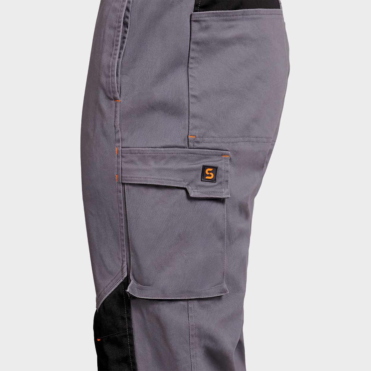 Παντελόνι εργασίας MELBOURNE STRETCH GREY/BLACK - 4